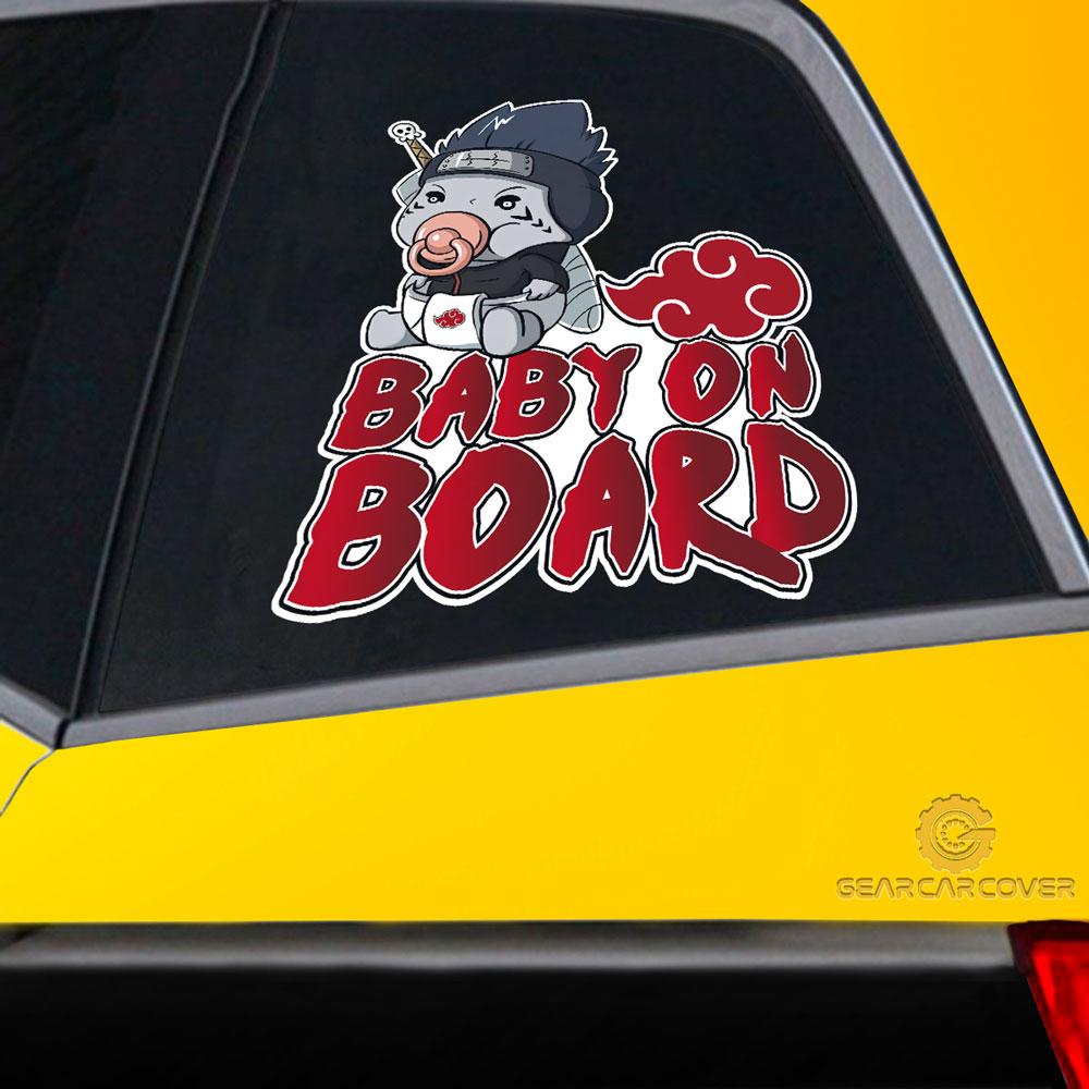 Baby On Board Kisame Car Sticker Custom Akatsuki Members Naru Anime Car Accessories - Gearcarcover - 2