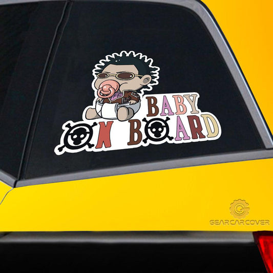 Baby On Board Mr. 5 Car Sticker Custom One Piece Anime Car Accessories - Gearcarcover - 2