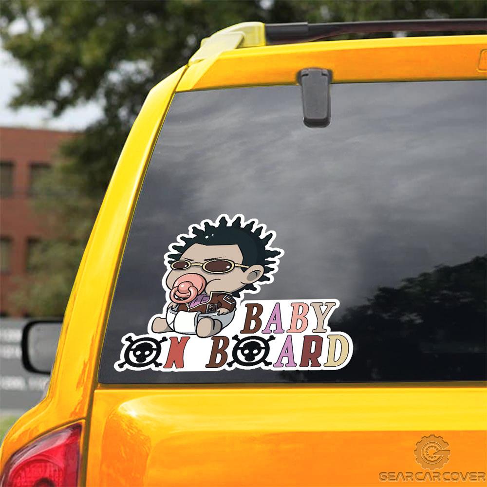 Baby On Board Mr. 5 Car Sticker Custom One Piece Anime Car Accessories - Gearcarcover - 3