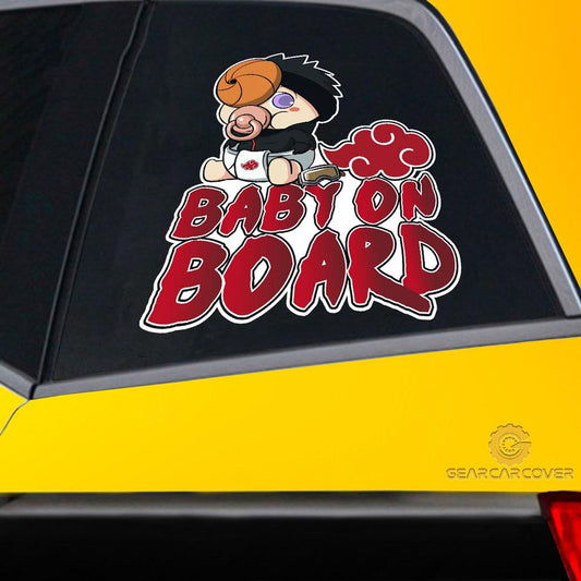 Baby On Board Obito Car Sticker Custom Akatsuki Members Naru Anime Car Accessories - Gearcarcover - 2