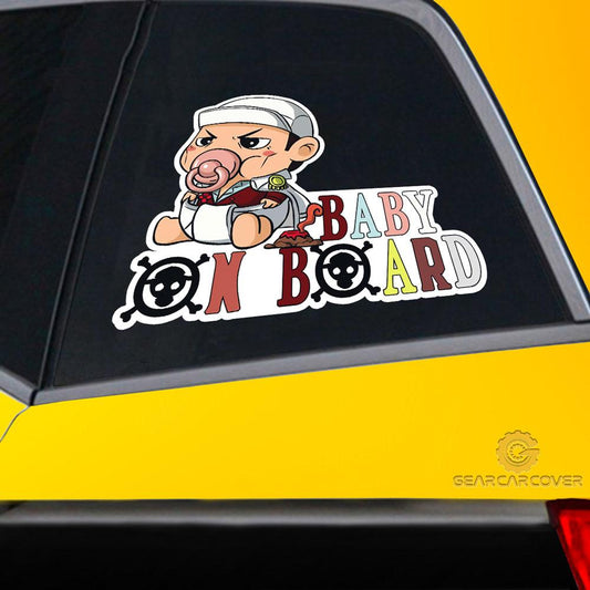 Baby On Board Sakazuki Car Sticker Custom One Piece Anime Car Accessories - Gearcarcover - 2