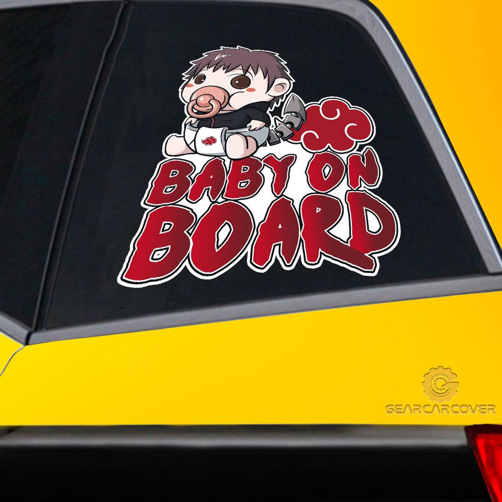 Baby On Board Sasori Car Sticker Custom Akatsuki Members Naru Anime Car Accessories - Gearcarcover - 2