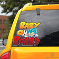 Baby On Board Vegeta Blue Car Sticker Custom Dragon Ball Anime Car Accessories - Gearcarcover - 3
