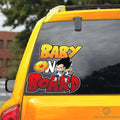 Baby On Board Vegeta Car Sticker Custom Dragon Ball Anime Car Accessories - Gearcarcover - 3