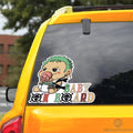Baby On Board Zoro Car Sticker Custom One Piece Anime Car Accessories - Gearcarcover - 3