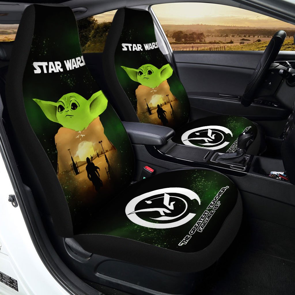 Baby Yoda Car Seat Covers Custom Set Of 2 - Gearcarcover - 2