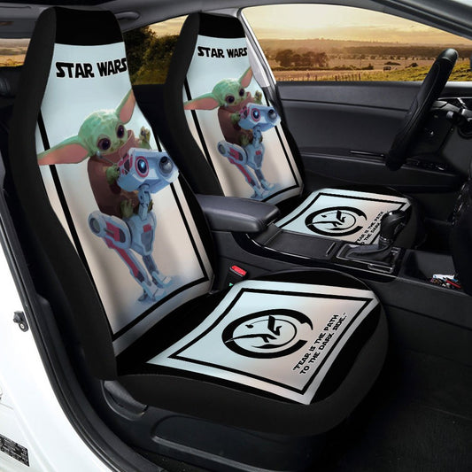 Baby Yoda Car Seat Covers Custom Set Of Two - Gearcarcover - 2