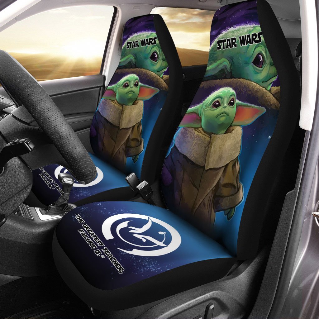 Baby Yoda Car Seat Covers Custom Set Of Two - Gearcarcover - 1
