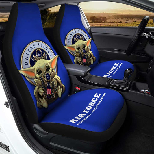 Baby Yoda USAF Car Seat Covers Custom U.S Air Force Car Accessories - Gearcarcover - 2
