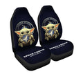 Baby Yoda USSF Car Seat Covers Custom U.S Space Force Car Accessories - Gearcarcover - 2