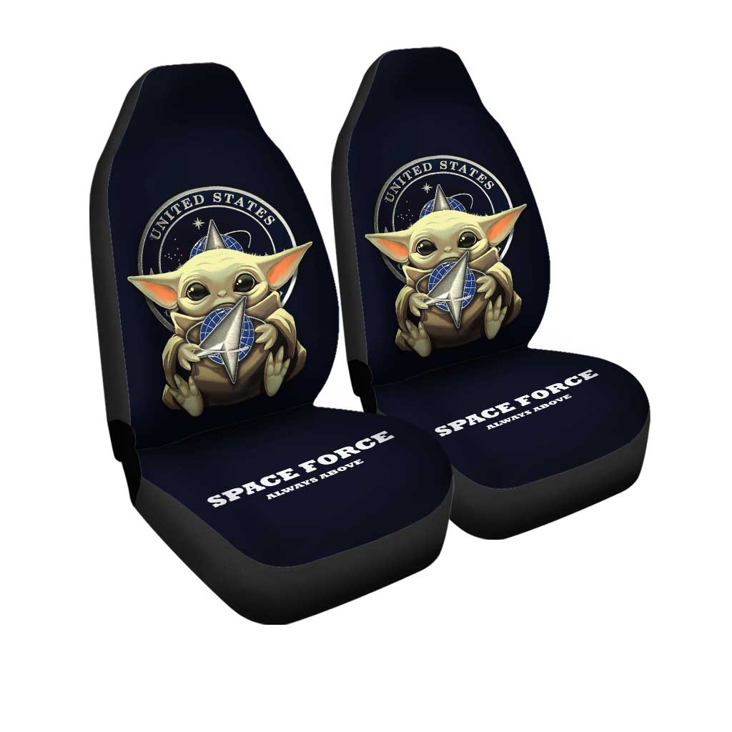 Baby Yoda USSF Car Seat Covers Custom U.S Space Force Car Accessories - Gearcarcover - 2