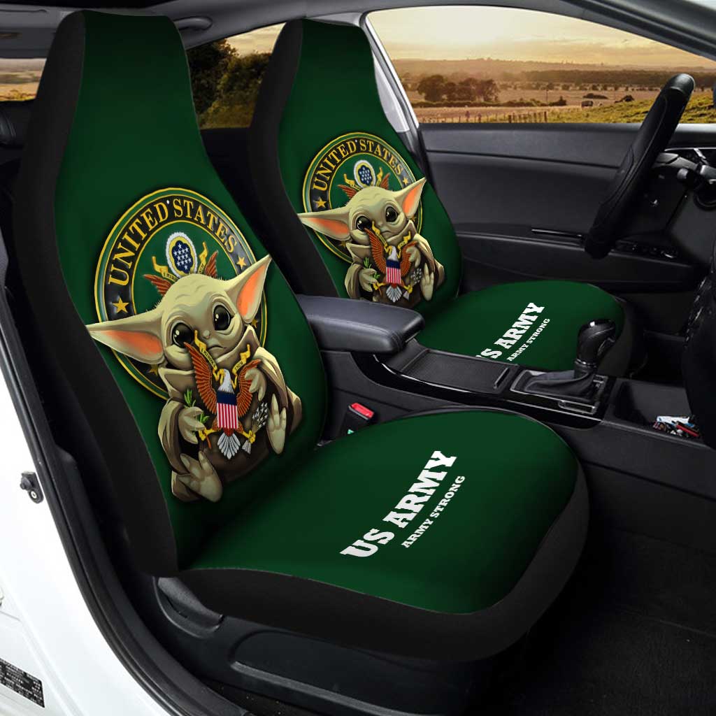 Baby Yoda U.S Army Car Seat Covers Custom Car Accessories - Gearcarcover - 2