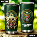Baby Yoda U.S Army Tumbler Cup Stainless Steel - Gearcarcover - 4