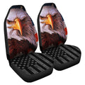 Bald Eagle Car Seat Covers Custom American Flag Car Accessories - Gearcarcover - 3