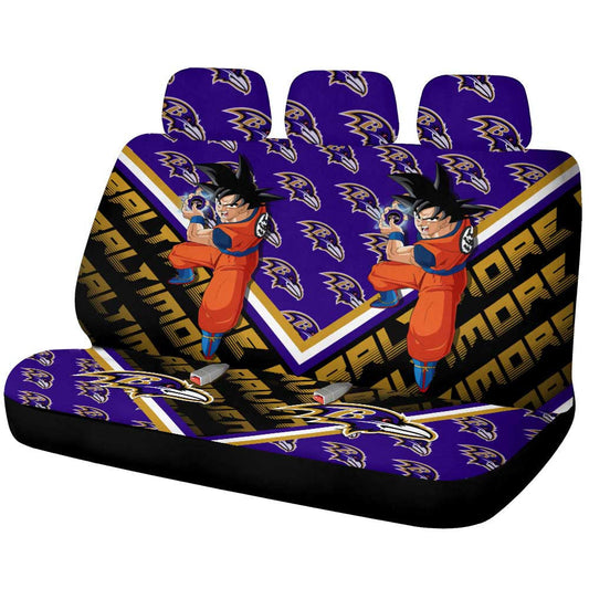 Baltimore Ravens Car Back Seat Covers Custom Car Accessories For Fans - Gearcarcover - 1