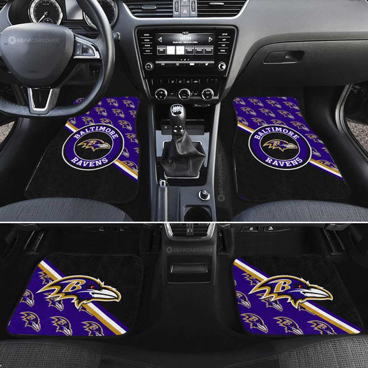 Baltimore Ravens Car Floor Mats Custom Car Accessories For Fans - Gearcarcover - 2