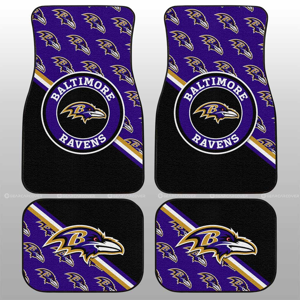 Baltimore Ravens Car Floor Mats Custom Car Accessories For Fans - Gearcarcover - 1