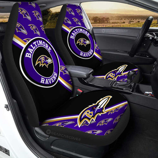 Baltimore Ravens Car Seat Covers Custom Car Accessories For Fans - Gearcarcover - 1