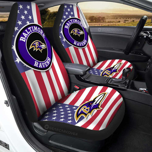 Baltimore Ravens Car Seat Covers Custom Car Decor Accessories - Gearcarcover - 1