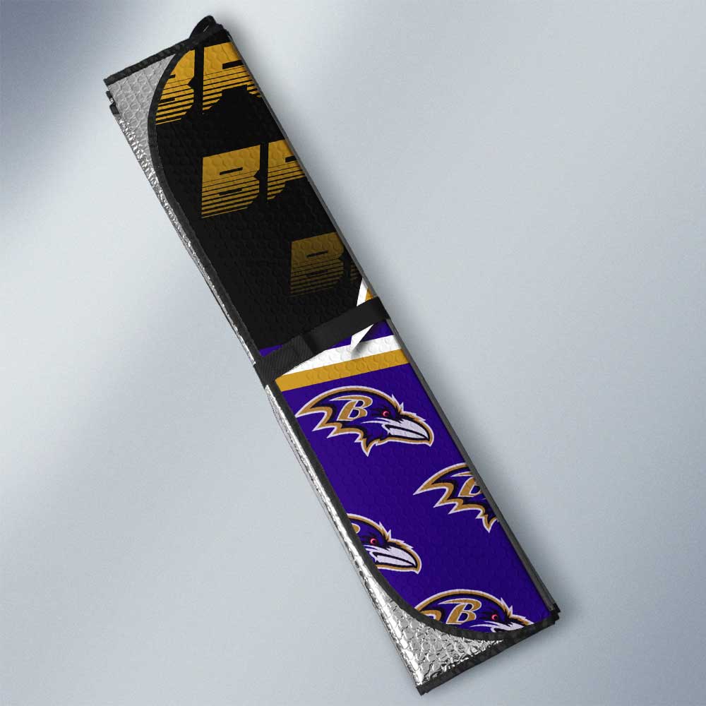 Baltimore Ravens Car Sunshade Custom Car Interior Accessories - Gearcarcover - 3