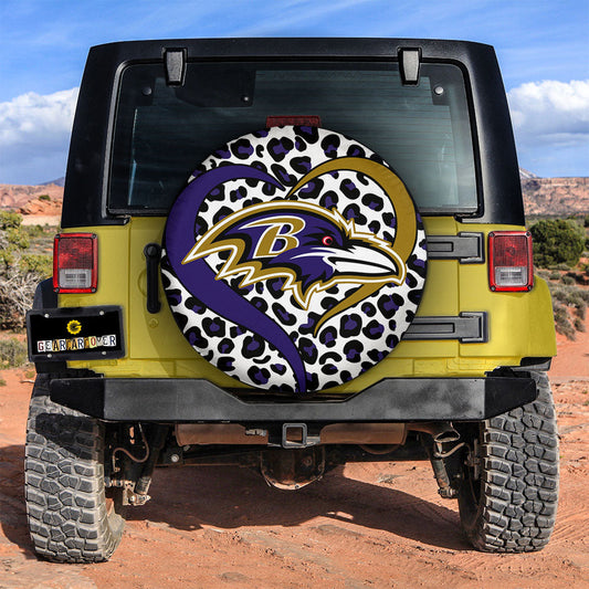 Baltimore Ravens Spare Tire Cover Custom For Fans - Gearcarcover - 2