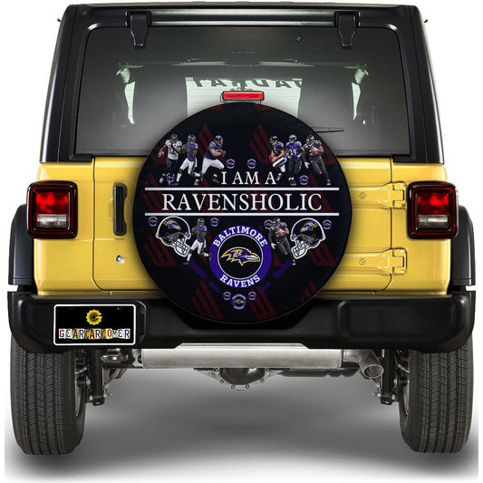 Baltimore Ravens Spare Tire Covers Custom For Holic Fans - Gearcarcover - 1