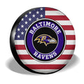 Baltimore Ravens Spare Tire Covers Custom US Flag Style - Gearcarcover - 3