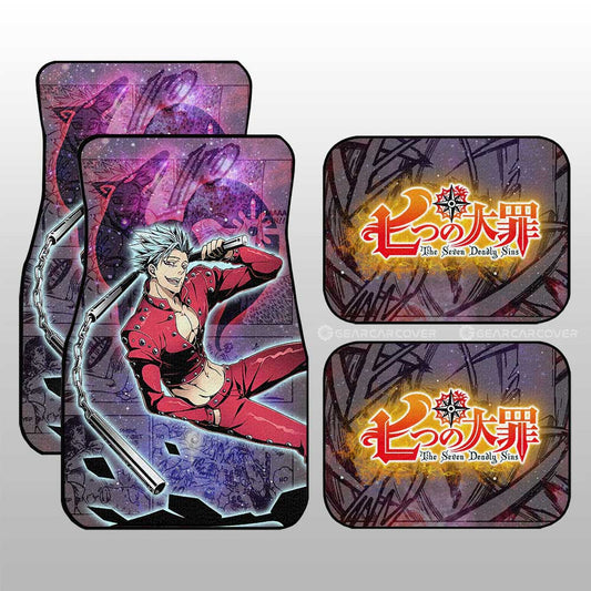 Ban Car Floor Mats Custom Seven Deadly Sins Anime Galaxy Manga Style - Gearcarcover - 1
