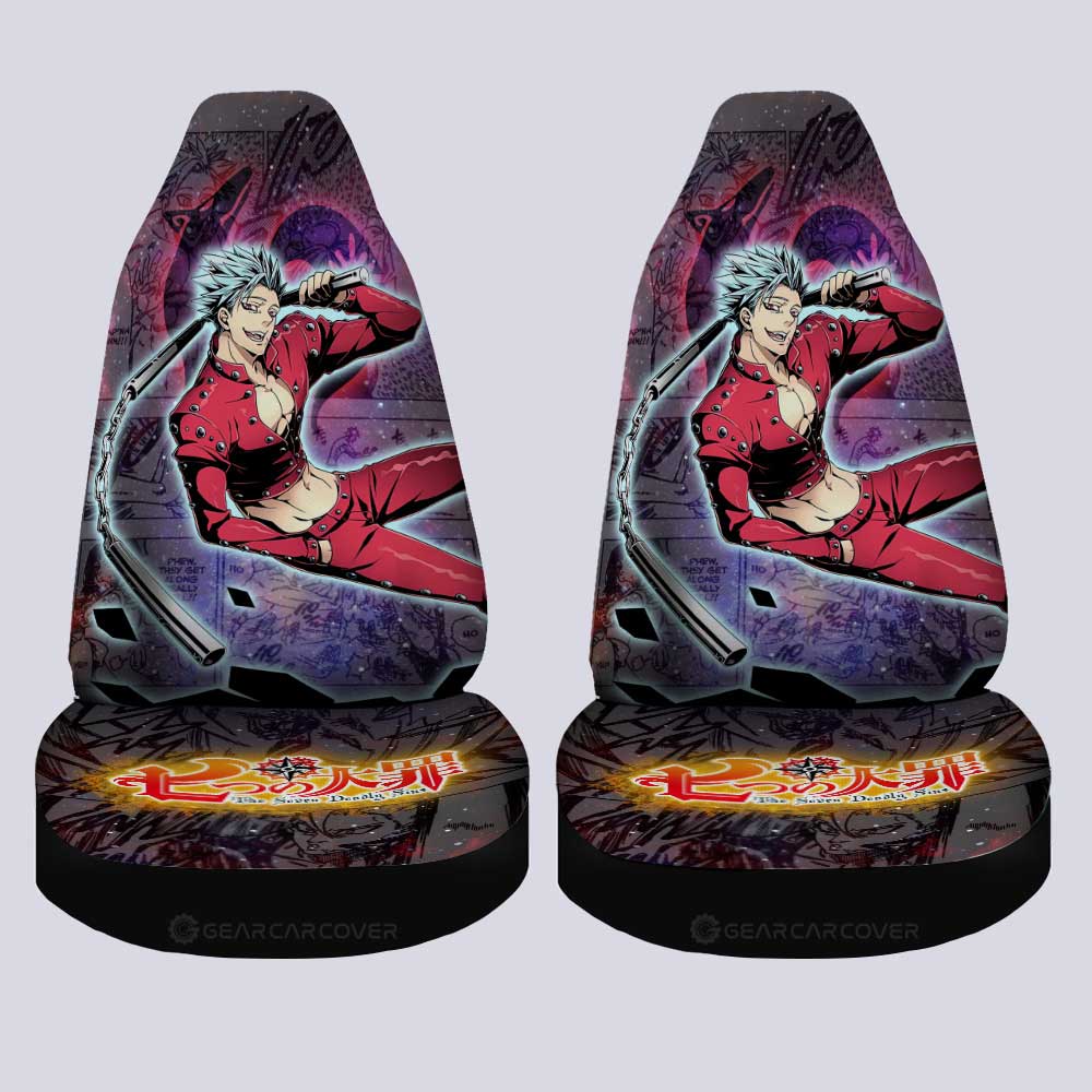 Ban Car Seat Covers Custom Seven Deadly Sins Anime Galaxy Manga Style - Gearcarcover - 4