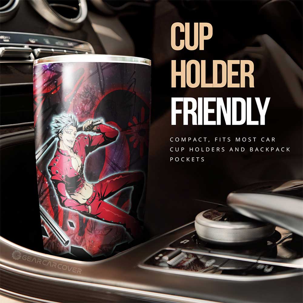 Ban Tumbler Cup Custom Seven Deadly Sins Anime Galaxy Manga Style - Gearcarcover - 2