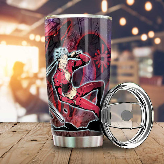 Ban Tumbler Cup Custom Seven Deadly Sins Anime Galaxy Manga Style - Gearcarcover - 1