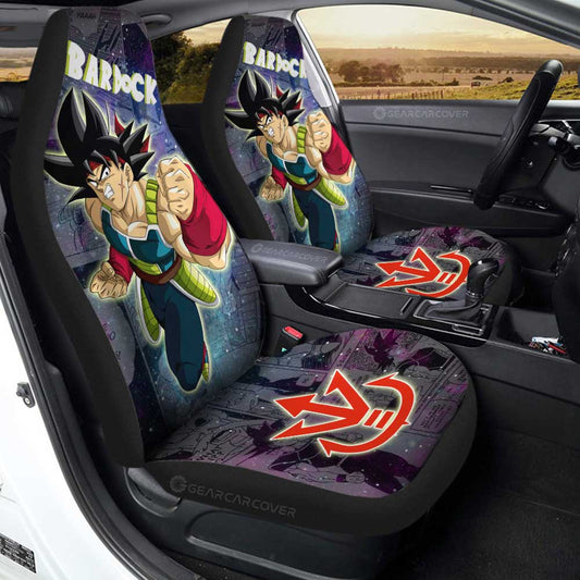 Bardock Car Seat Covers Custom Dragon Ball Anime Car Accessories Manga Galaxy Style - Gearcarcover - 1