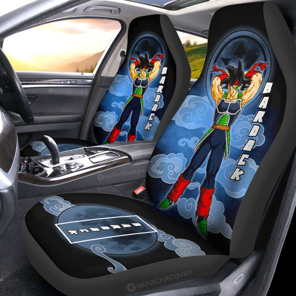 Bardock Car Seat Covers Custom Dragon Ball Anime Car Interior Accessories - Gearcarcover - 2