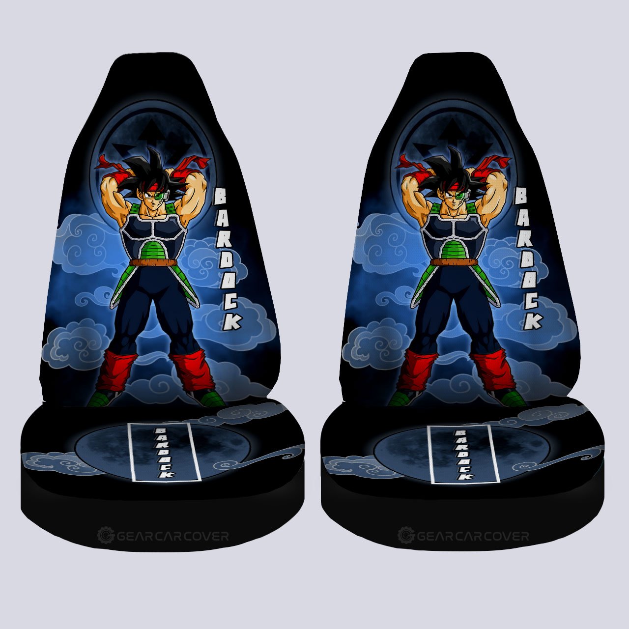 Bardock Car Seat Covers Custom Dragon Ball Anime Car Interior Accessories - Gearcarcover - 4