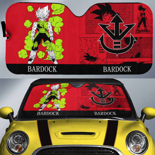 Bardock Car Sunshade Custom Dragon Ball Anime Manga Color Style - Gearcarcover - 1