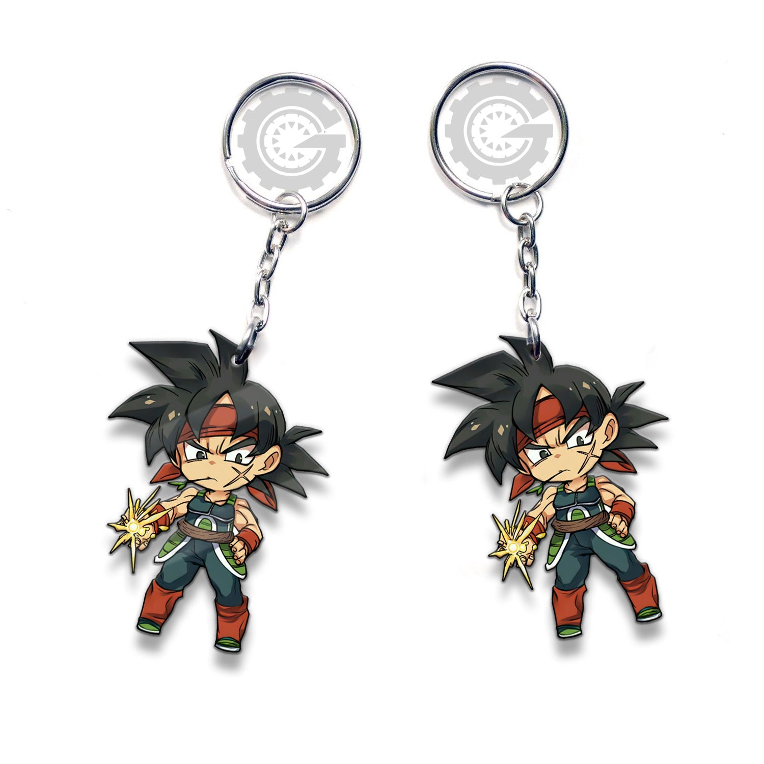 Bardock Keychain Custom Dragon Ball Anime Car Accessories - Gearcarcover - 3