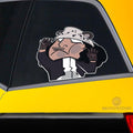 Bartholomew Kuma Hitting Glass Car Sticker Custom One Piece Anime Car Accessories For Anime Fans - Gearcarcover - 2