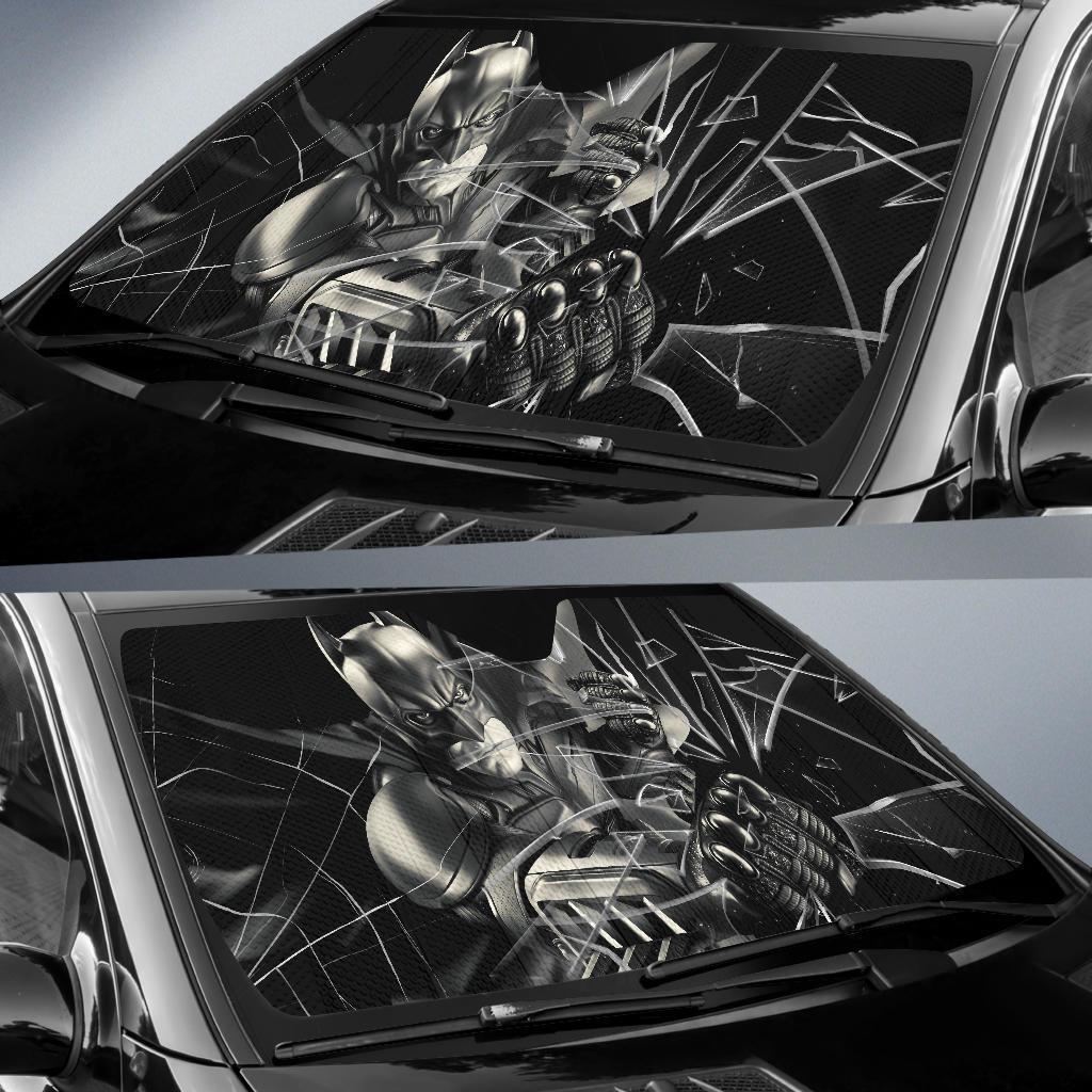 Batman Car Sunshade Custom Cool Car Interior Accessories For Fan Gift - Gearcarcover - 2