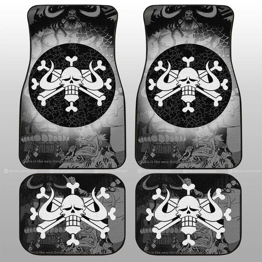 Beast Pirates Flag Car Floor Mats Custom One Piece Anime Car Accessories - Gearcarcover - 2