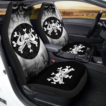 Beast Pirates Flag Car Seat Covers Custom One Piece Anime Car Accessories - Gearcarcover - 1