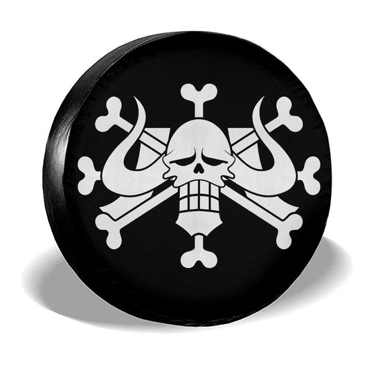 Beast Pirates Flag Spare Tire Covers Custom One Piece Anime Car Accessories - Gearcarcover - 2