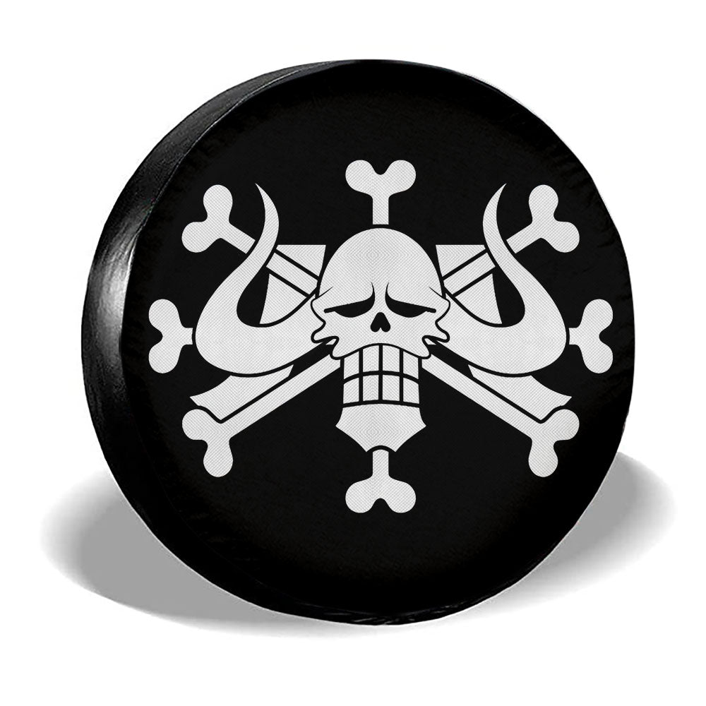 Straw Hat Pirates Flag Spare Tire Covers Custom One Piece Anime Car Ac