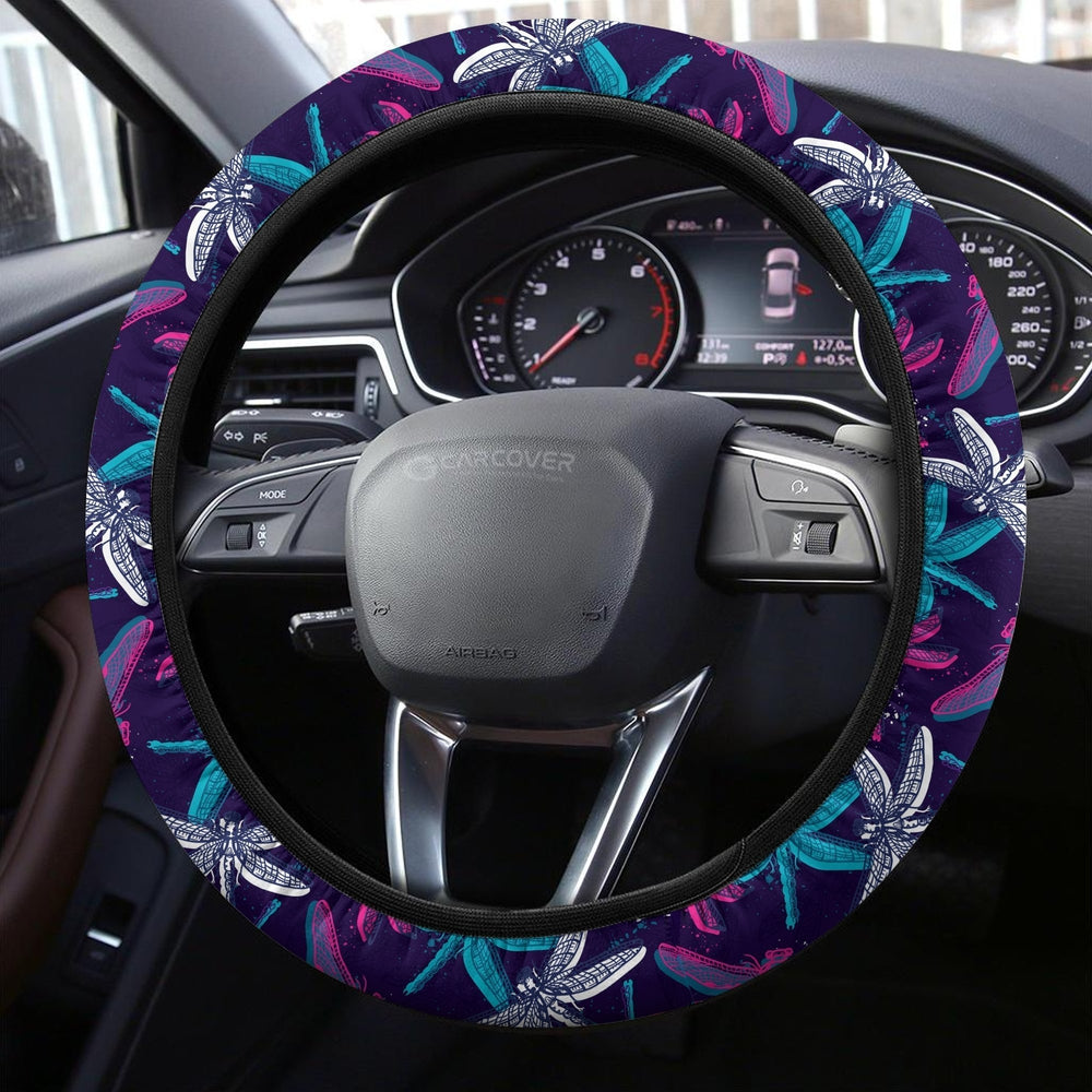 Beautiful Dragonfly Steering Wheel Covers Custom Dragonfly Car Accessories - Gearcarcover - 2