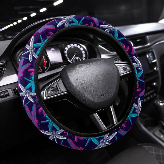 Beautiful Dragonfly Steering Wheel Covers Custom Dragonfly Car Accessories - Gearcarcover - 1
