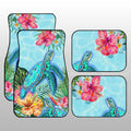 Beautiful Turtle Car Floor Mats Custom Flower Hibiscus Car Accessories - Gearcarcover - 1