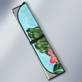 Beautiful Turtle Car Sunshade Custom Flower Hibiscus Car Accessories - Gearcarcover - 3