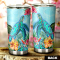 Beautiful Turtle Tumbler Custom Flower Hibiscus Car Accessories - Gearcarcover - 3