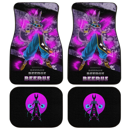 Beerus Car Floor Mats Custom Anime Dragon Ball Car Accessories - Gearcarcover - 1