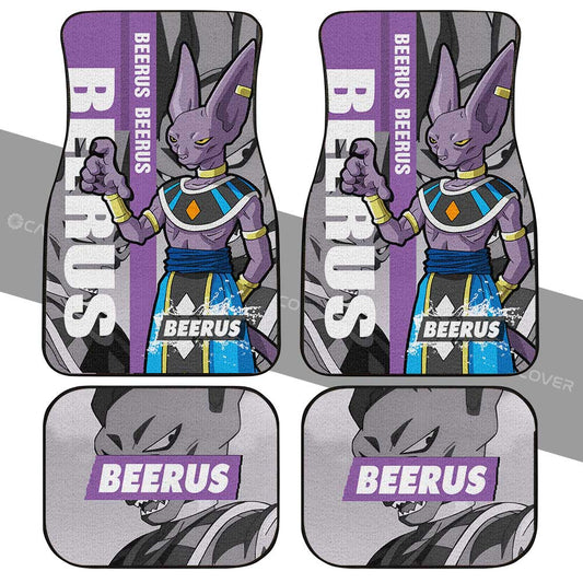 Beerus Car Floor Mats Custom Dragon Ball Anime Car Accessories - Gearcarcover - 2