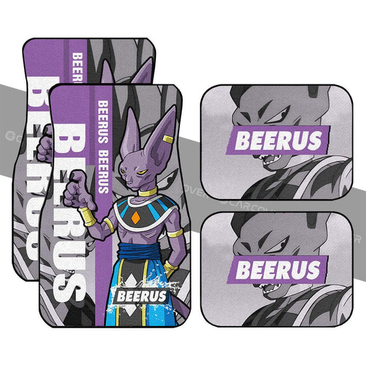 Beerus Car Floor Mats Custom Dragon Ball Anime Car Accessories - Gearcarcover - 1